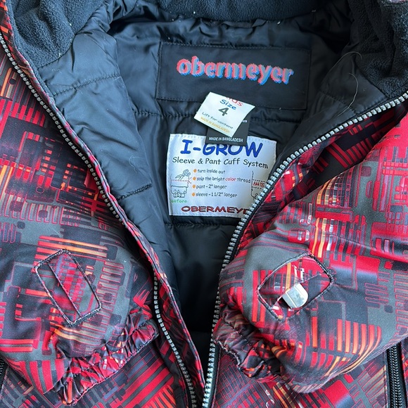 Obermeyer Insulated Jacket Kids Sz 4 - Picture 3 of 3